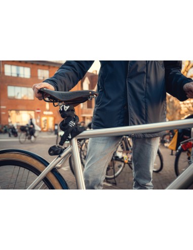 Kettenschloß Axa Absolute 5-150 mit Polyesterhülle - Schwarz