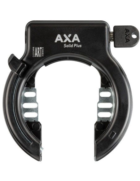 Set Ringschloß Axa Solid Plus + Kettenschloß Axa Linq City 100/7 - Schwarz