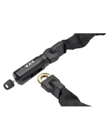 Set Ringschloß Axa Solid Plus + Kettenschloß Axa Linq City 100/7 - Schwarz