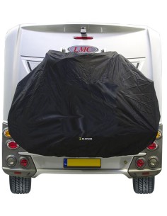 Fahrradträger-Abdeckplane DS Covers STAR mit Warnschildhalter - Schwarz