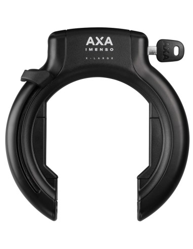 Set Ringschloß Axa Imenso XL mit abziehbarem Schlüssel + Plug-In Kette Axa ULC 130 mit Satteltasche