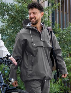 Regenjacke Mirage Rainfall Closed Jacket   Größe L   aus Polyester Soft Touch   Earl Grey