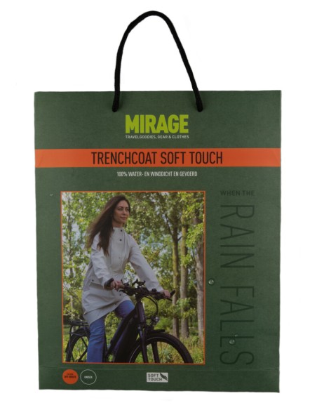 Regenmantel Mirage Rainfall Trenchcoat   Größe S   aus Soft Touch Polyester   Off White