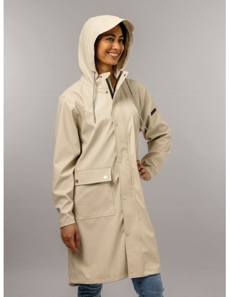 Regenmantel Mirage Rainfall Trenchcoat   Größe S   aus Soft Touch Polyester   Off White
