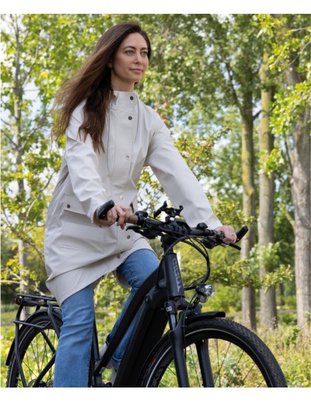 Regenmantel Mirage Rainfall Trenchcoat   Größe L   aus Soft Touch Polyester   Off White