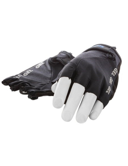 Lycra-Handschuh Mirage mit Gelpads - Größe S - Schwarz/Schwarz