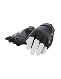 Lycra-Handschuh Mirage mit Gelpads - Größe M - Schwarz/Schwarz