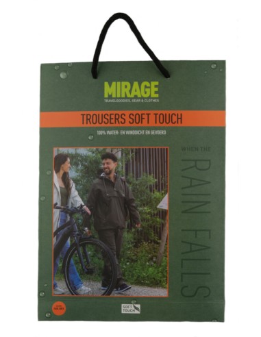 Regenhose Mirage Rainfall Trouser Soft Touch -Größe L - Earl Grey