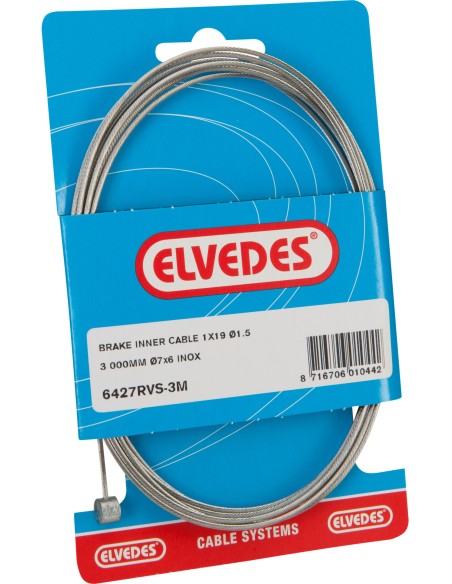 Bremsug Innen Elvedes 5000mm Edelstahl ø1,5mm T-Nippel (auf Karte)