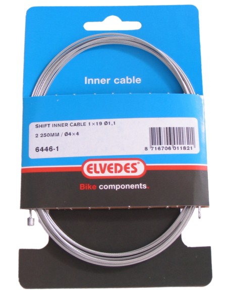 Schaltzug innen Elvedes 2250mm Galvanisiert ø1,1mm N-Nippel (blister)