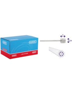 Schaltzug innen Elvedes 3000mm Nirosta ø1,1mm Shimano/SRAM N-nippel (blister) - Silber