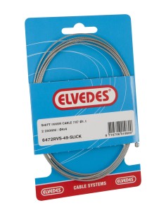 Schaltzug innen Elvedes 2250mm Nirosta Slick ø1,1mm N-Nippel (blister) - Silber