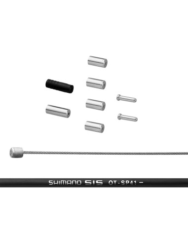 Schaltzug Satz Shimano Road - Edelstahl - Schwarz