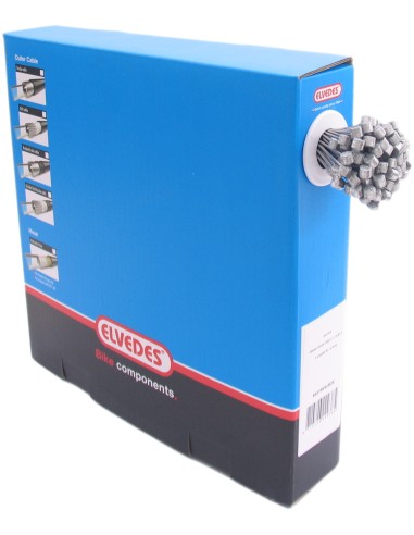 Schaltzug innen Elvedes 2250mm Nirosta ø1,1mm N-nippel ø4 × 4 (100 Stück) - Silber