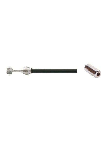 Bremszug Satz für Hinten Elvedes 1700mm / 2250mm Galvanisiert mit 2 Nippel - Schwarz (blister)