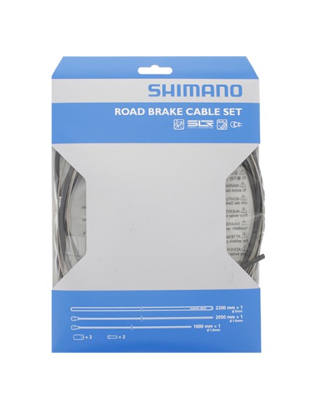Bremszug Satz Shimano Race - Edelstahl - Schwarz