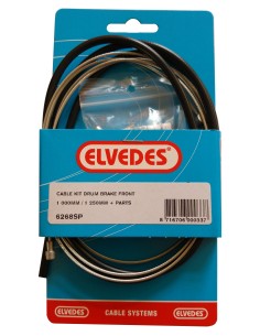 Trommelbremsenzug Vorne Elvedes 1000mm / 1250mm Galvanisiert - Schwarz (blister)