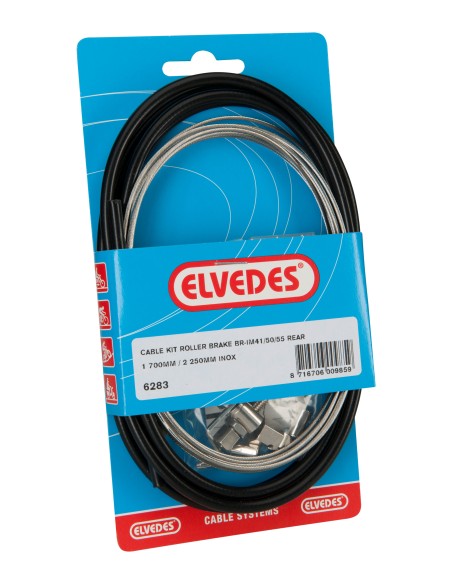 Bremszug Hinten Elvedes BR-IM41/50/53 1700mm / 2250mm Nirosta - Schwarz (blister)