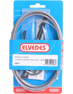 Schaltzug Satz 4/7/8-fach Elvedes Nexus 1700 / 2250 mm Edelstahl - Silber