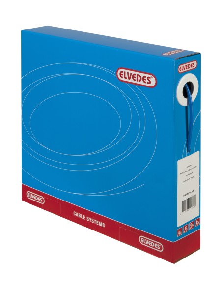 Bremszugaußenhülle Elvedes mit Teflon-Innenbeschichtung ø5,0mm / 30 Meter- Blau (im Karton)