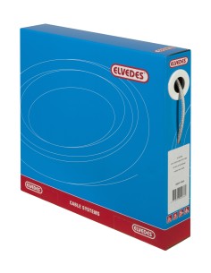 Schaltzug außen Elvedes mit Teflon Futter 30 meter / ø5,0mm - Geflochten - Silber (30 meter in box)