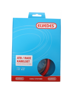 Bremszug Satz Elvedes MTB/Race Komplett - Rot (in einer Karton)