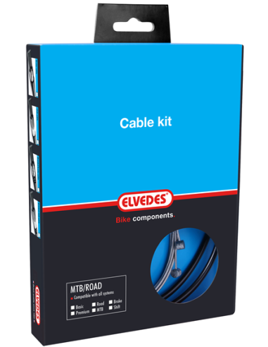 Schaltzug Satz  Elvedes MTB/Race Komplett - Schwarz (in ein Karton)
