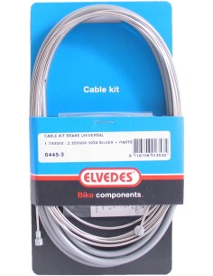 Universelles Bremszugset Elvedes 1700mm / 2250mm Edelstahl - silver (blister)