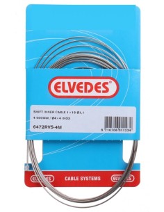 Schaltzug innen Elvedes 4000mm Nirosta ø1,1mm Shimano / SRAM N-nippel (blister) - Silber