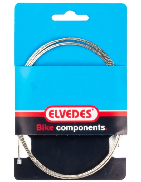 Schaltzug innen Elvedes 5000mm Nirosta  ø1,1mm Shimano / Sram N-nippel (blister) - Silber