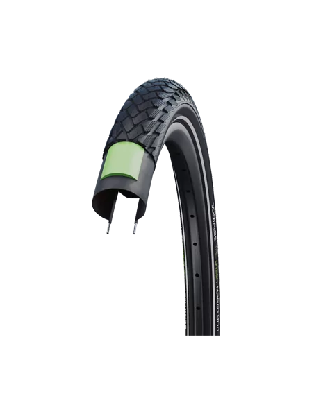 Reifen Schwalbe Green Marathon GreenGuard 20 x 1.50"/40-406mm - Schwarz mit Reflexion