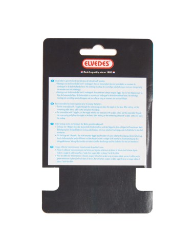 Schaltzug Elvedes 4000mm RVS slick ø1,1mm Shimano / Sram N-nippel - Silber