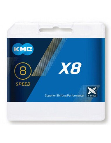 Kette 8 fach KMC X8 1/2 x 3/32" - Silber