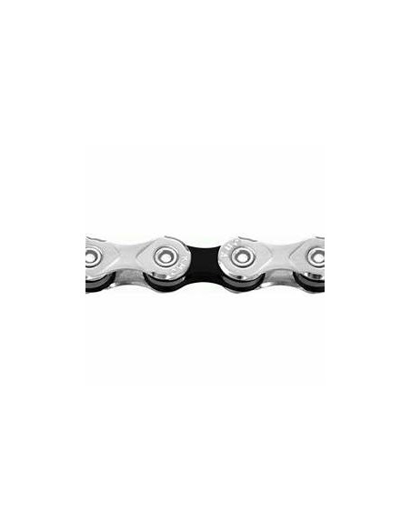 Kette 10 fach KMC X10 1/2" x 11/128" - Silber/Schwarz