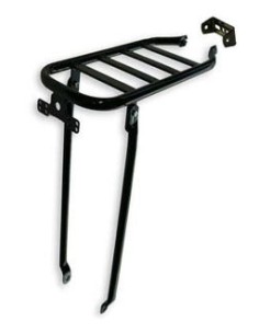 Gepäckträger für Hinten 26-28" Steco mit verstärktem PTT - Schwarz Glänzend