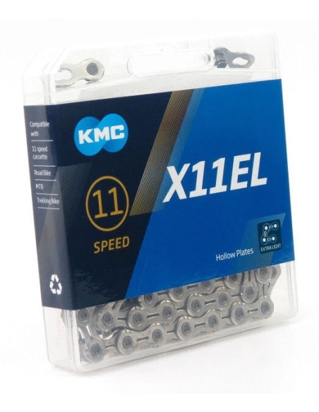 Kette 11 fach KMC X11EL 1/2" x 11/128" - Silber