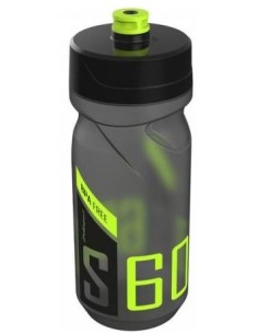 Trinkflasche Polisport S600 mit Schraubverschluss - 600ml - Transparant Schwarz/Schwarz