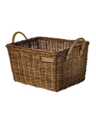 Rattan Fahrradkorb für Gepäckträger Basil Portland Classic 49 x 36 x 24 cm - Braun