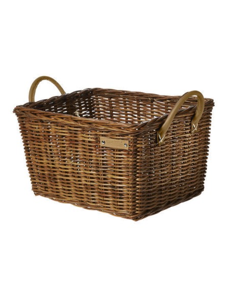 Rattan Fahrradkorb für Gepäckträger Basil Portland Classic 49 x 36 x 24 cm - Braun