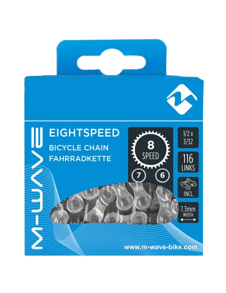 Kette 8 fach M-Wave 1/2 x 3/32" - 116 Glieder