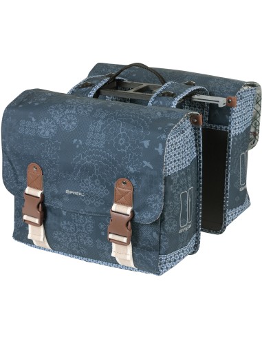Doppelpacktasche Basil Bohème MIK 35 Liter 37 x 15 x 37 cm - Blau