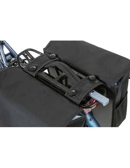 Doppelpacktasche Basil Go Double MIK 32 Liter 33 x 16 x 38 cm - Solid Black