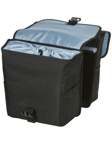 Doppelpacktasche Basil Go Double MIK 32 Liter 33 x 16 x 38 cm - Solid Black