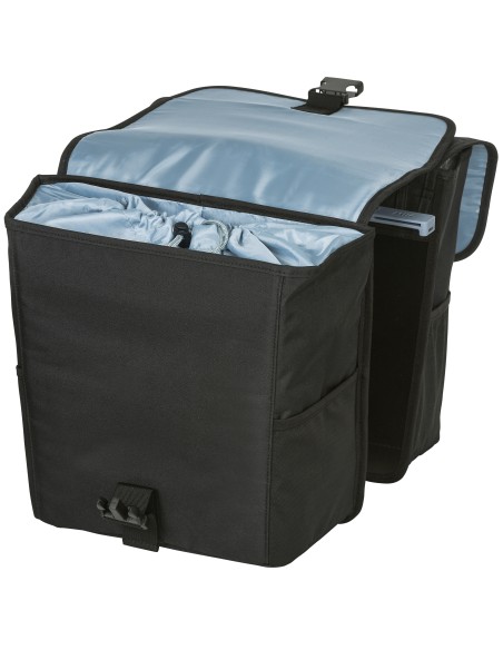 Doppelpacktasche Basil Go Double MIK 32 Liter 33 x 16 x 38 cm - Solid Black