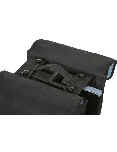 Doppelpacktasche Basil Go Double MIK 32 Liter 33 x 16 x 38 cm - Solid Black