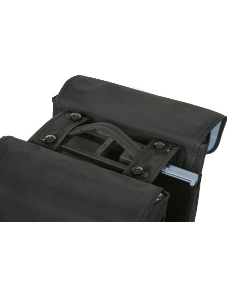 Doppelpacktasche Basil Go Double MIK 32 Liter 33 x 16 x 38 cm - Solid Black