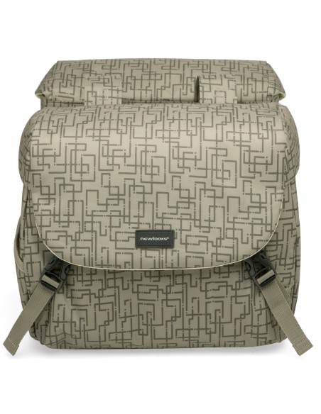 Doppelpacktasche New Looxs Mondi Joy Double MIK 38 Liter 2x 37 x 16 x 32 cm - Ivy Walnut