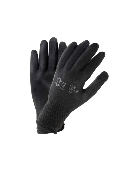 Montagehandschuh Werkstatt XL mit PU-Beschichtung - Schwarz