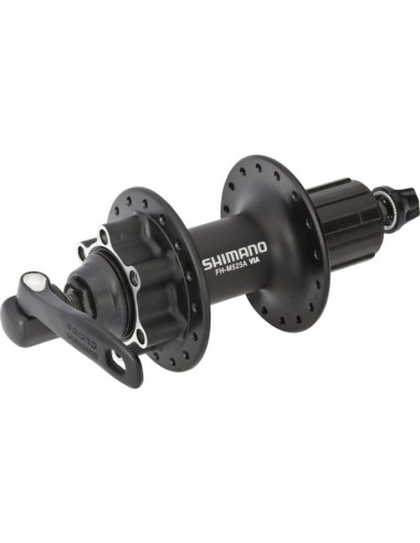 Hinterradnabe 8/9/10 fach Shimano FH-M525 - 32 Löcher - 6 Schrauben Scheibenbremshalterung - Schwarz