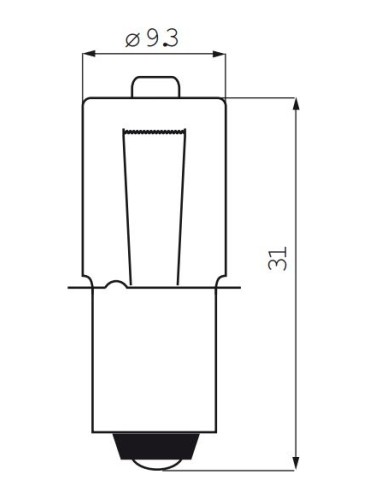 Birne Ikzi light 6V 2.4W Halogen Bajonet (5 Stück)